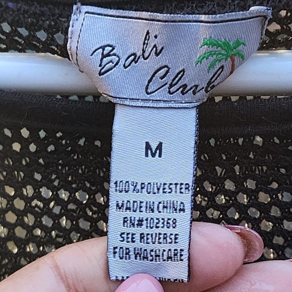 Bali Club Beachy Tunic Over Swimmer fishnet size M - Picture 6 of 8